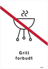 Grill forbudt