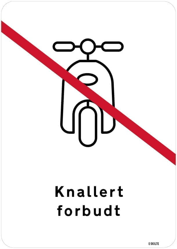 Knallert forbudt