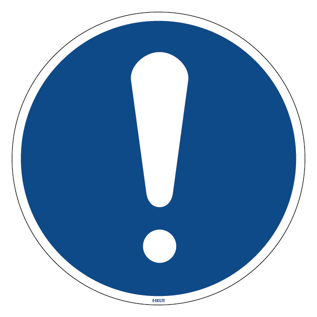 M001 Generelt påbudsskilt