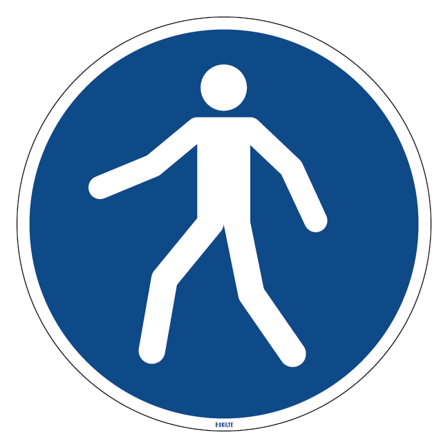 M024 Anvende denne fodgængerpassage skilt