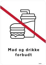 Mad og drikke forbudt