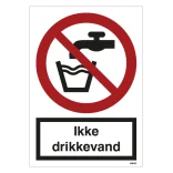 Ikke drikkevand ISO skilt