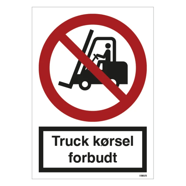 Truck kørsel forbudt