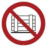 P023 Henstilling og opbevaring af ting forbudt skilt