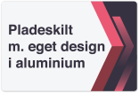 Pladeskilt i aluminium