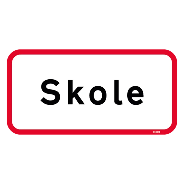 UA22,1 - Skole skilt