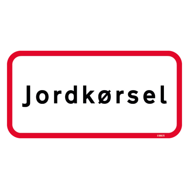 UA31,2 - Jordkørsel skilt