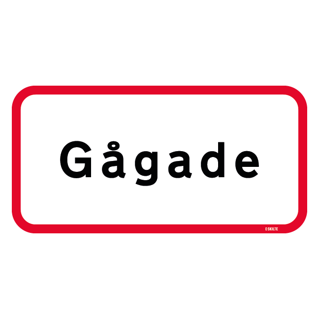 UA17 - Gågade skilt