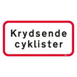 UA21,1 - Krydsende cyklister skilt