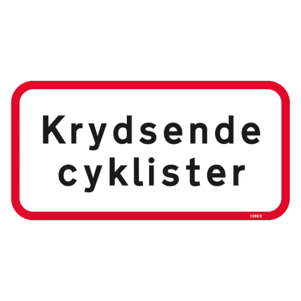 UA21,1 - Krydsende cyklister skilt