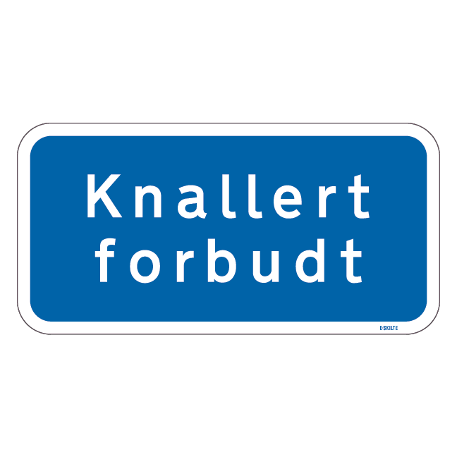 UD21,5 - Knallert forbudt skilt