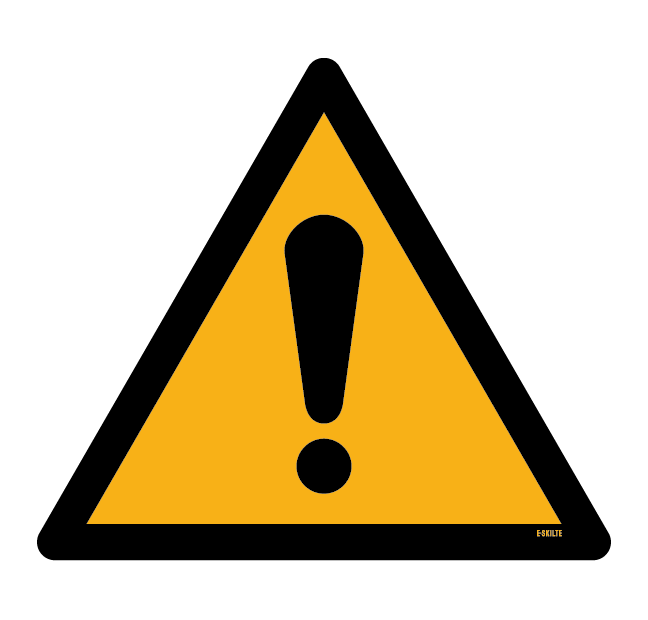 W001 Generelt advarsels skilt