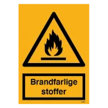 Brandfarlige stoffer skilt