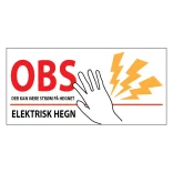 Elektrisk hegn skilte