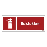 Ildslukker (rød) skilt