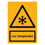 Advarselsskilt - Lav temperatur