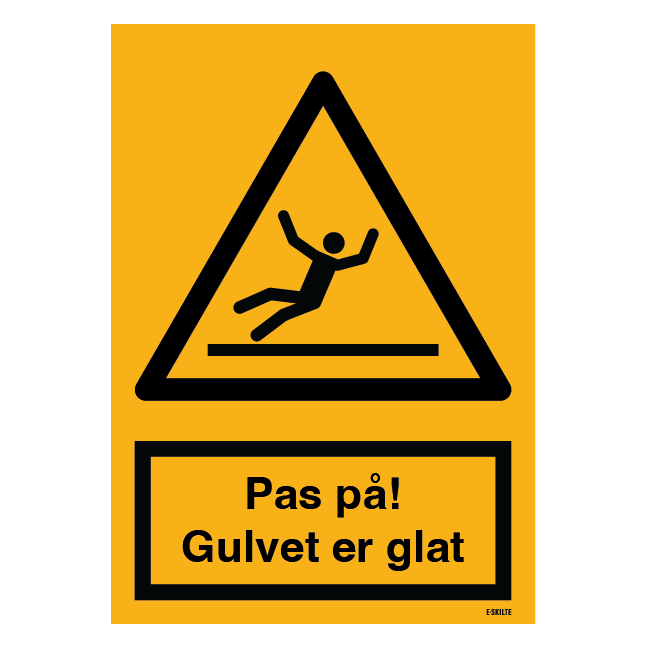 Advarselsskilt - Gulvet kan være glat