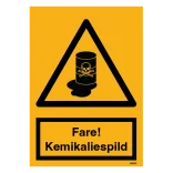 Fare! Kemikaliespild skilt