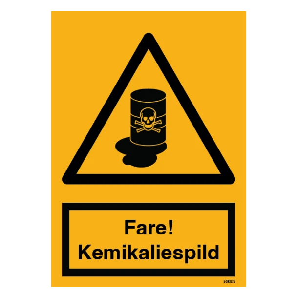 Fare! Kemikaliespild skilt