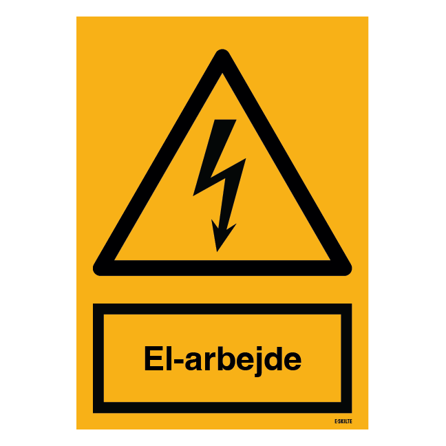 El-arbejde skilt