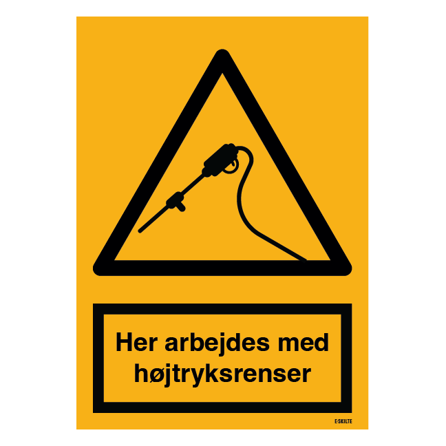 Her arbejdes med højtryksrenser skilt