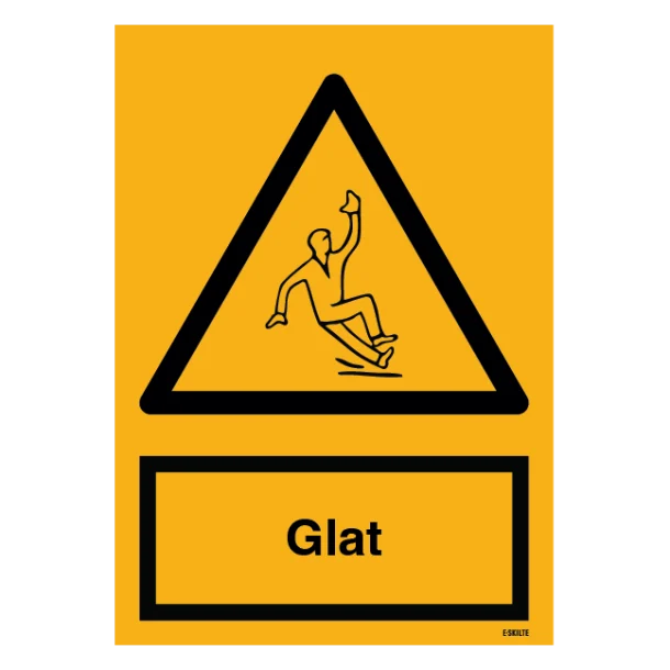 Advarselsskilt - Glat