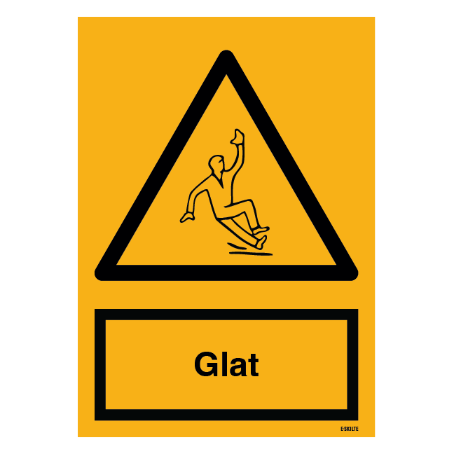 Advarselsskilt - Glat