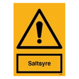 Saltsyre skilt