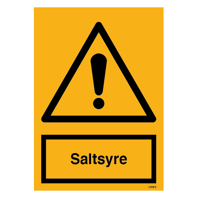 Saltsyre skilt