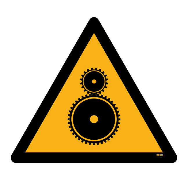 Advarselsskilt - Kørende maskine fare