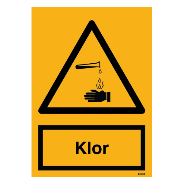 Klor Advarselsskilt