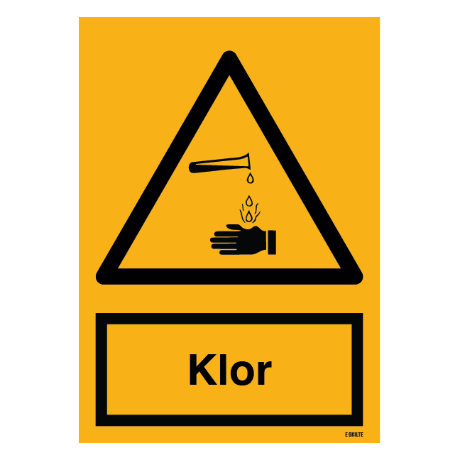 Klor Advarselsskilt