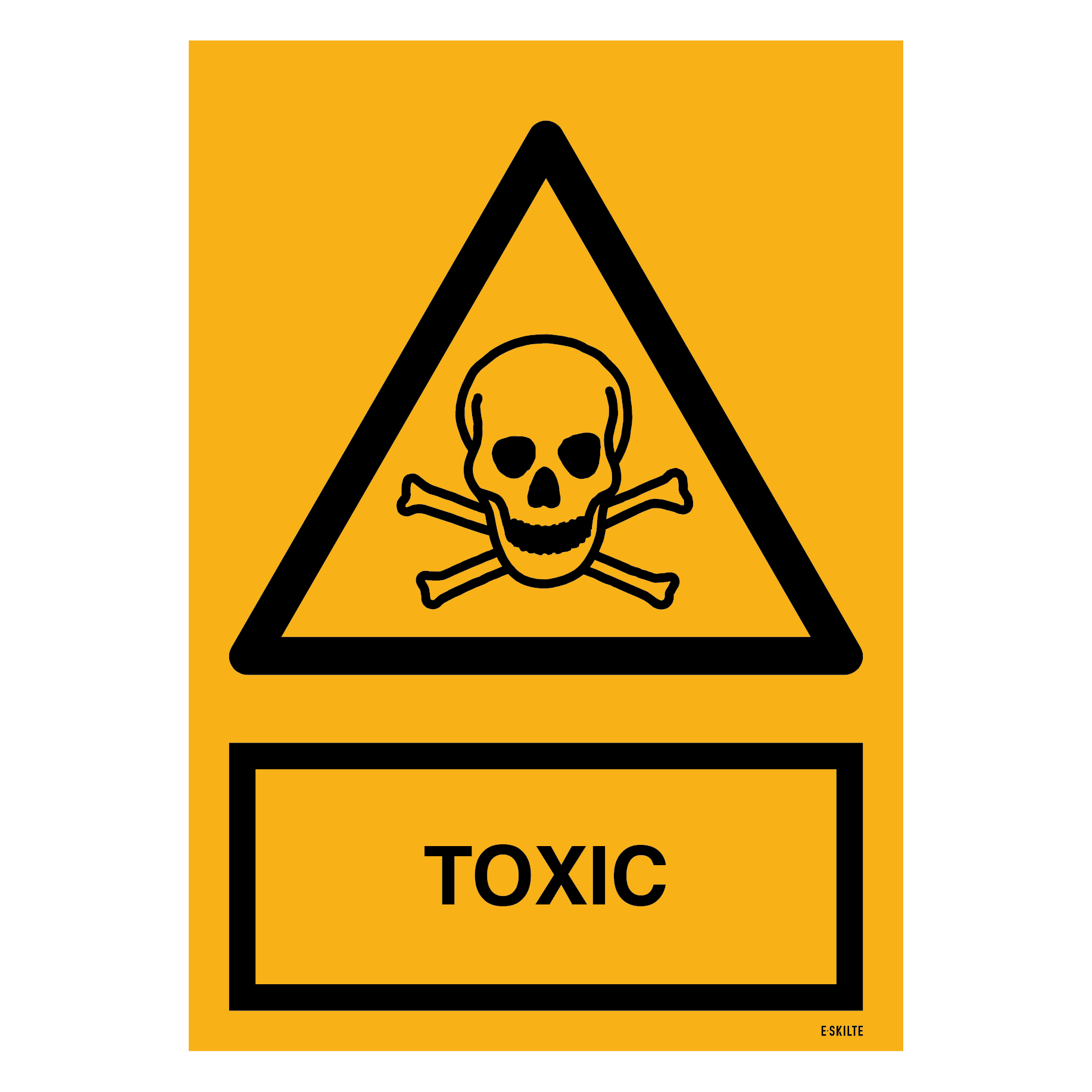 Advarsel toxic Advarselsskilt