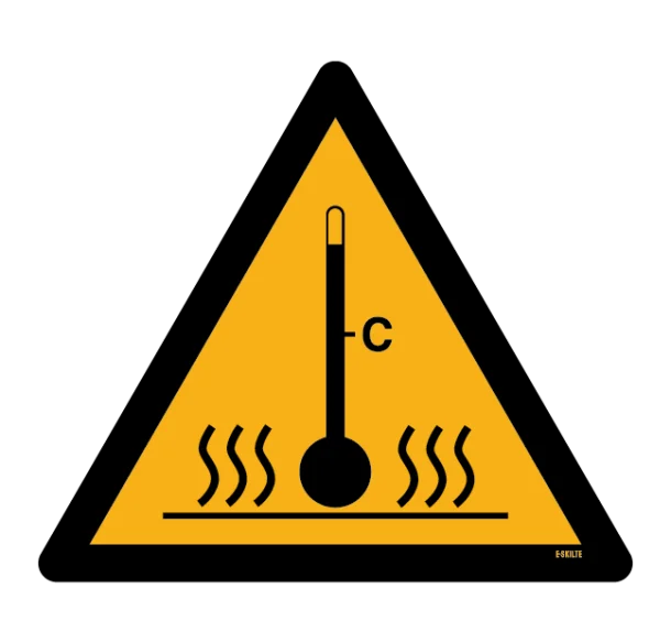 Advarselsskilt - Høj temperatur