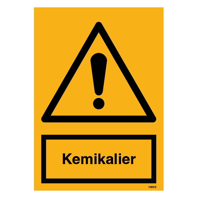 Kemikalier advarselsskilt