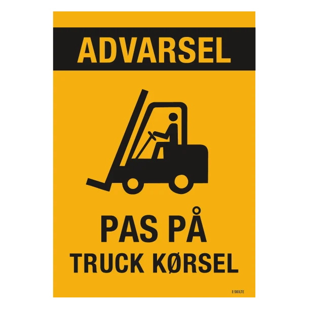 Advarsel! Pas på truck kørsel