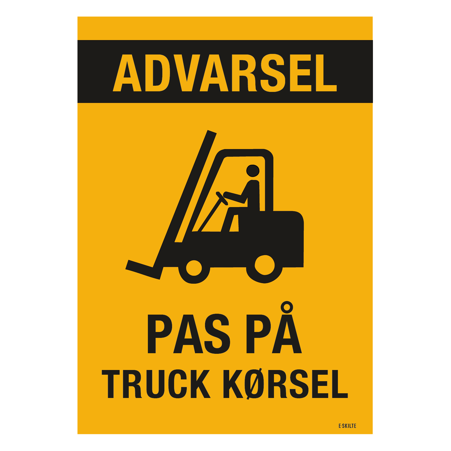Advarsel! Pas på truck kørsel