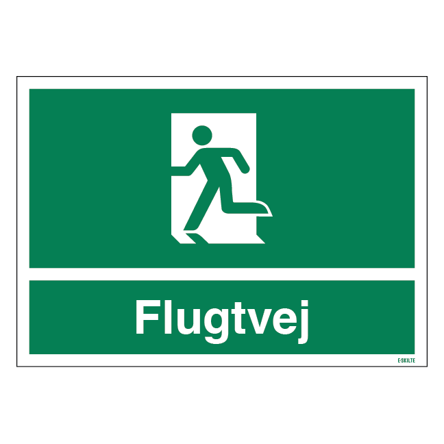 Flugtvej mod højre Skilt