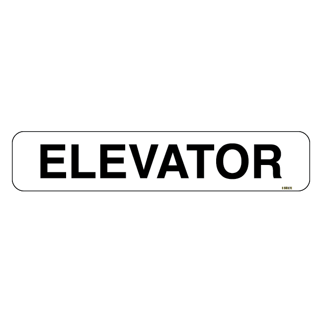 Elevator skilt
