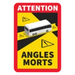 Blind vinkel til bus klistermærke (Angles Morts sticker)