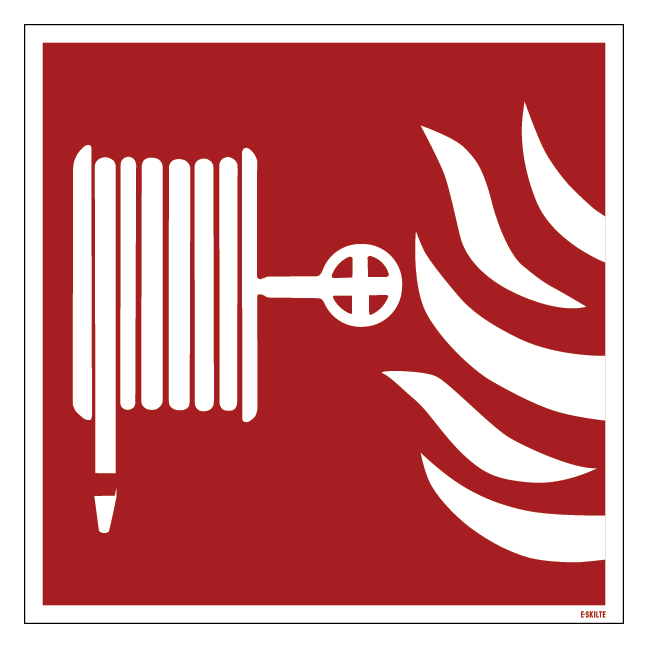 Brandslange ild skilt