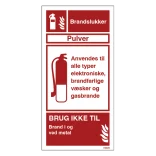 Fire Extinguisher Powder: Brandskilt