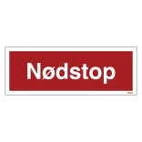 Nødstop Skilt