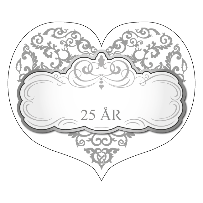 Bryllupsskilt Hjerte - Billede 2