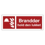 Branddør hold den lukket Brandskilt