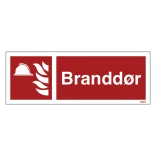 Branddør Brandskilt