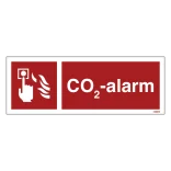 CO2-alarm Brandskilt