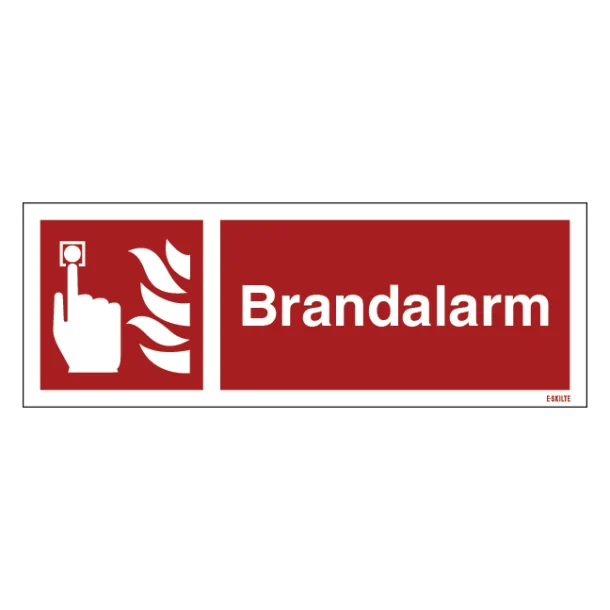 Brandalarm Brandskilt