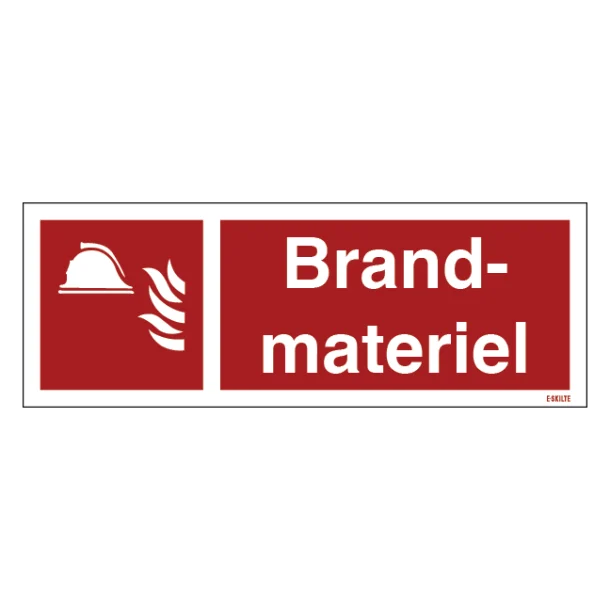 Brandmaterial Brandskilt