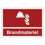 Brandmateriel Brandskilt